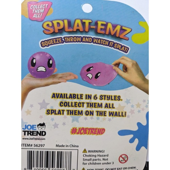 Joe Trend Slat-Emz Squeeze Throw And Watch It Splat Ball Slim Toy Fun Gift Fun - Picture 4 of 4